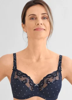 Felina Bügel-BH mit kontrastfarbener Stickerei