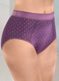 Fünferpack Formslips mit buntem Punktedessin