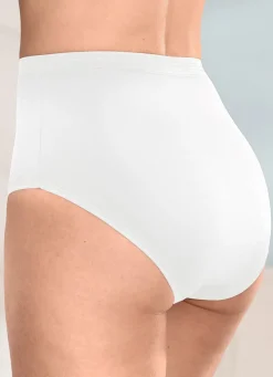 Fünferpack Slips mit Blumenmotiv