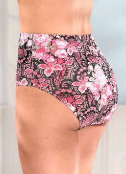 Fünferpack Slips mit buntem Druckdessin