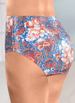 Fünferpack Slips mit buntem Druckdessin