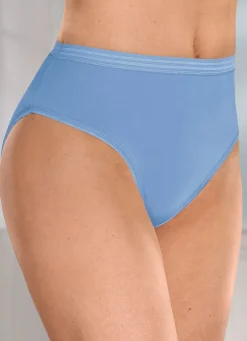 Fünferpack Slips mit glänzenden Abschlüssen