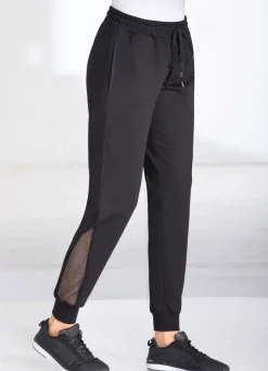 Freizeithose mit Netzeinsatz in 4 Farben