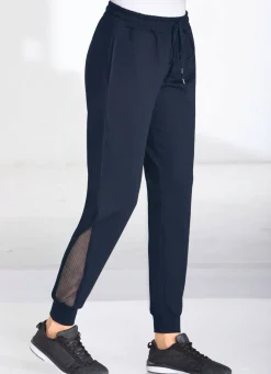 Freizeithose mit Netzeinsatz in 4 Farben
