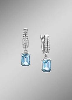 Funkelnde Eleganz für Ihre Ohren: Ohrringe mit Blautopas