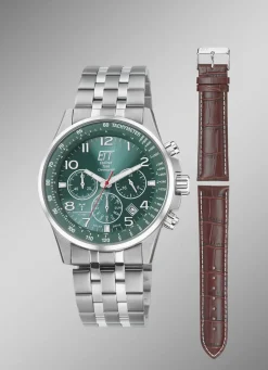 Funk-Solar-Chronograph mit Wechselband