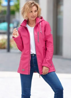 Funktionsjacke mit abnehmbarer Kapuze