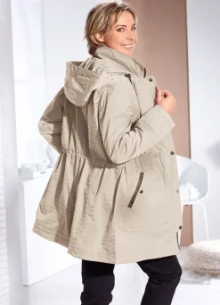 Funktionsjacke mit dezentem Streifendessin