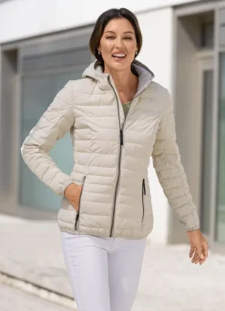 Funktionsjacke mit fester Kapuze