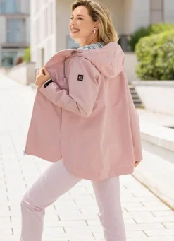 Funktionsjacke mit fester Kapuze