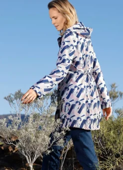 Funktionsjacke mit grafischem Druckdessin