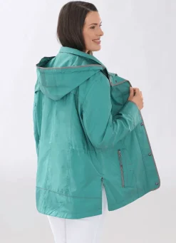 Funktionsjacke mit Reißverschluss an den Seitenschlitzen