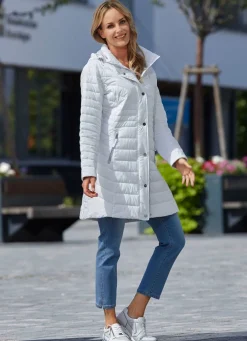 Funktions-Kurzmantel mit abnehmbarer Kapuze