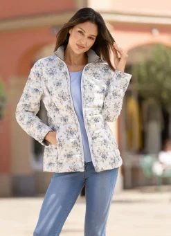 Funktions-Wendejacke mit Blütendessin