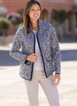 Funktions-Wendejacke mit Reptildessin