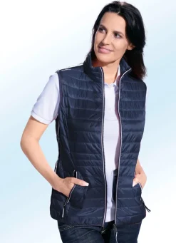 Funktionsweste mit Kontrastpaspelierungen