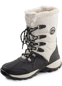 Gefütterte Damen-Stiefel, Winterschuhe, mit Reißverschluss