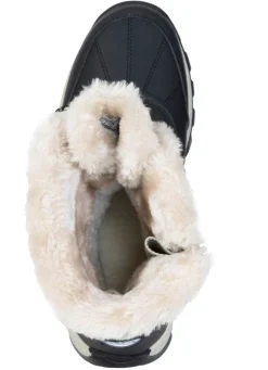 Gefütterte Damen-Stiefel, Winterschuhe, mit Reißverschluss