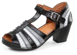 Gemini, modische Damen-Sandaletten, Weite G, mit Gummizug