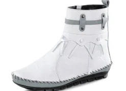 Gemini Mokassin-Stiefelette mit Knitter-Struktur