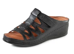 Gemini Pantolette aus teilweise schattiertem Rind-Nappaleder