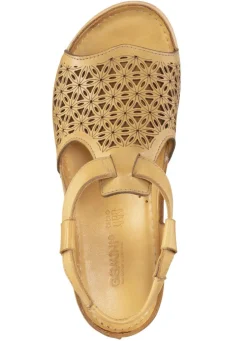 Gemini Sandale aus schattiertem Nappaleder mit Prägung