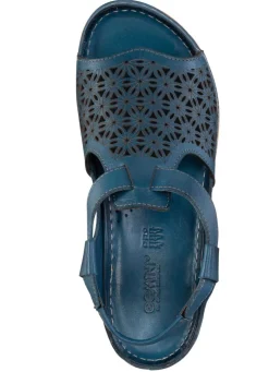 Gemini Sandale aus schattiertem Nappaleder mit Prägung