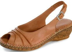 Gemini, schicke Damen-Sandaletten, Weite G, mit Gummizug