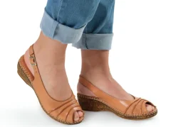 Gemini, schicke Damen-Sandaletten, Weite G, mit Gummizug