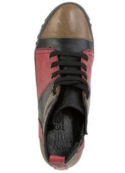 Gemini Schnür-Bootie mit Knitter-Struktur