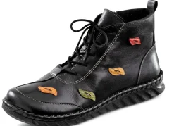 Gemini Schnür-Bootie mit pfiffigen, bunten Lederapplikationen