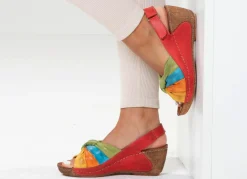 Gemini, trendige Damen-Sandaletten, Weite G, mit verstellbarer Klettspange