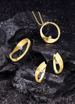 Geschmackvoller Klappcreolen in Bicolor