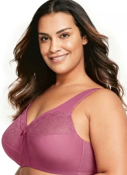 Glamorise Stütz-BH mit Spitze