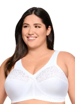 Glamorise Stütz-BH mit Stickereispitze