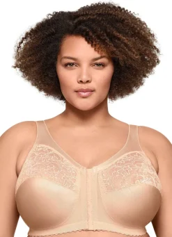 Glamorise Stütz-BH mit Vorderverschluss