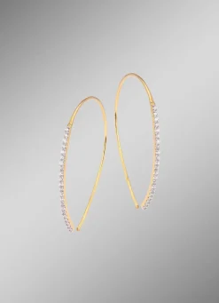 Glamouröse Ohrhaken mit Brillanten