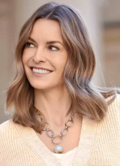 Gliederkette mit Kugel in Perlmuttoptik