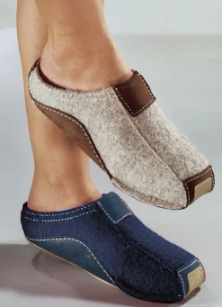 HAFLINGER Hausschuh, Walkstoff aus Schurwolle