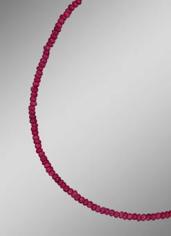 Halskette mit echten Rubinen