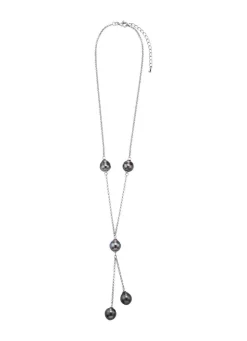 Halskette mit Tahiti-Zuchtperlen in Tropfenform