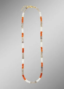 Halskette: Mystische Schönheit in Multi Mondstein