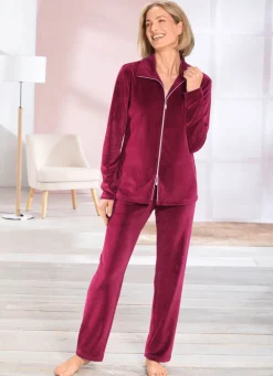 Hausanzug mit 2-Wege-Zipper