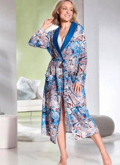 Hausmantel mit Schalkragen