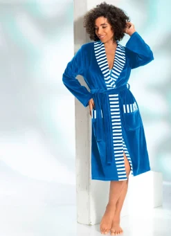 Hausmantel mit Schalkragen