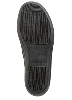 Hausschuh aus bedrucktem Samt in Leo-Muster