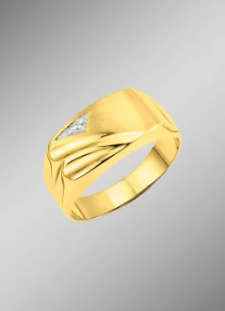 Herrenring mit Diamant