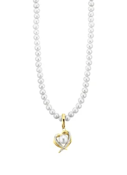 Herz-Anhänger mit Perlenkette