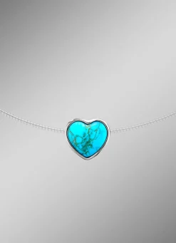Herz-Anhänger mit Türkis