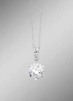 Hochglänzender Anhänger mit synth. Zirkonia